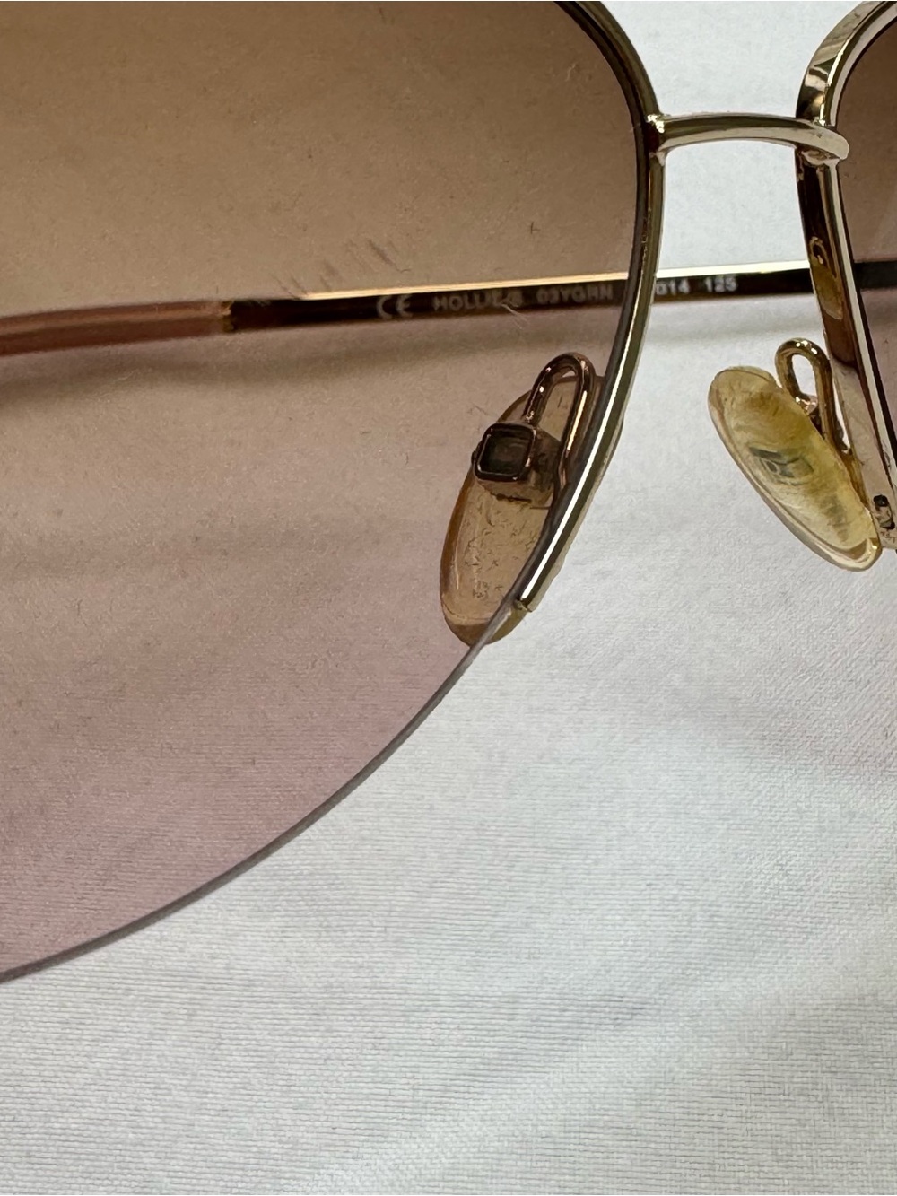 Banana Republic Aviator Sunglasses Hollie/S Women’s Gold Mauve Case Case Cloth - Picture 10 of 10
